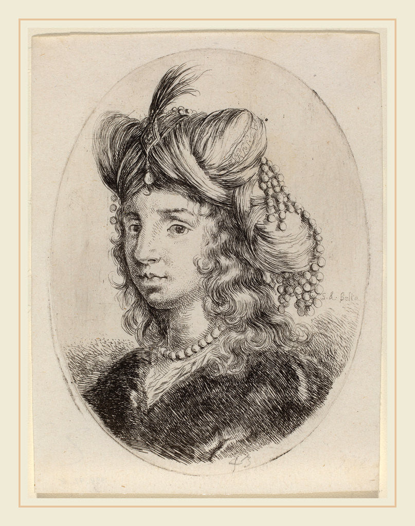 Detail of Sultaness Adorned with Pearls, Turned to the Left by Stefano Della Bella