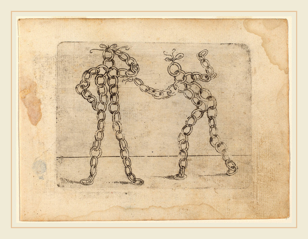 Detail of From Bizzarie di varie Figure, 1624 by Giovanni Battista Bracelli