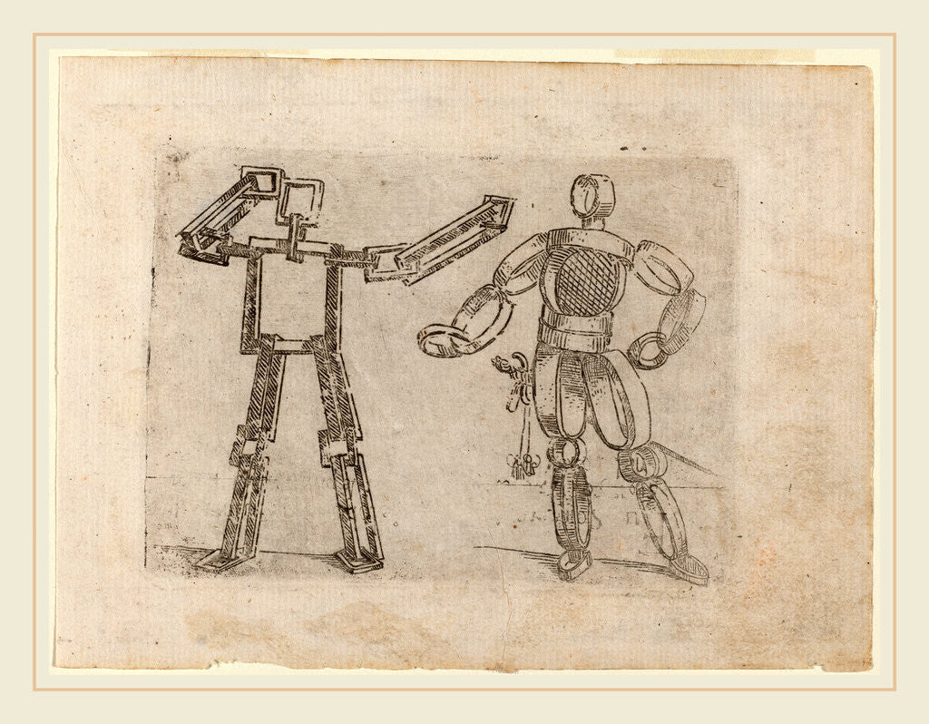 Detail of From Bizzarie di varie Figure, 1624 by Giovanni Battista Bracelli