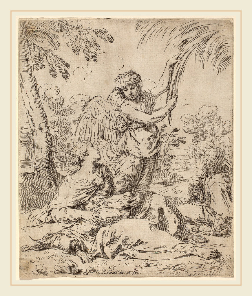 Detail of The Rest on the Flight into Egypt by Simone Cantarini