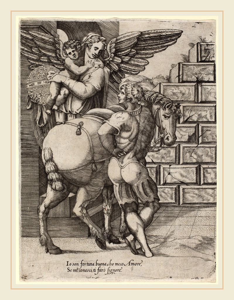 Detail of Allegory of Fortune by Anonymous