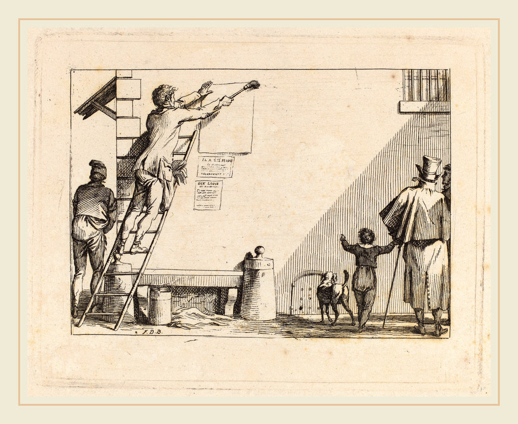 Detail of Untitled from Receuil de cent sujets by Jean Duplessis-Bertaux