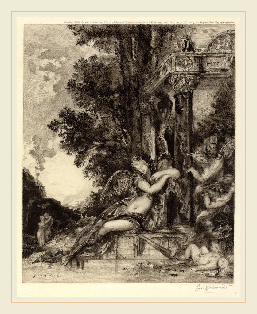 Detail of La dionade by Félix Bracquemond