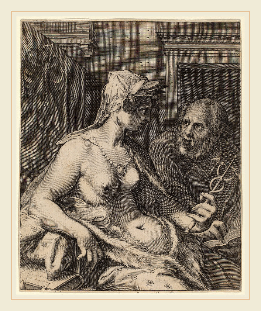 Detail of Poetry by Cornelis Jacobsz Drebbel
