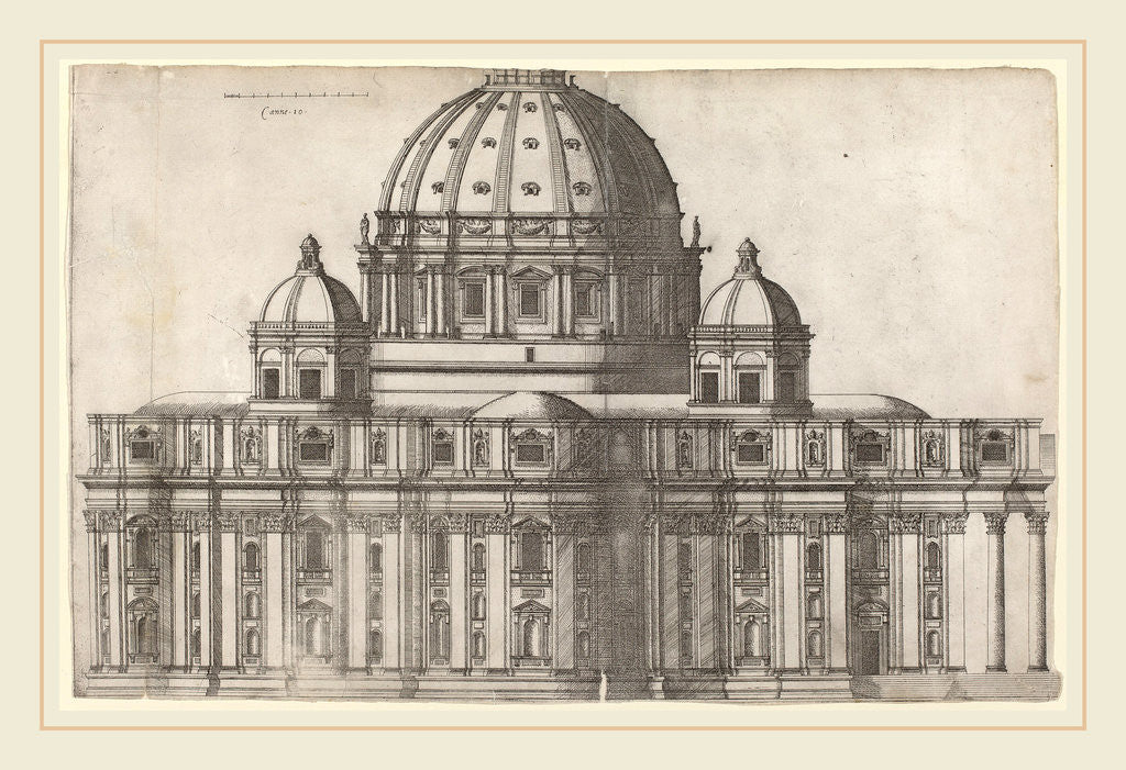Detail of Saint Peter's by Antonio Lafreri