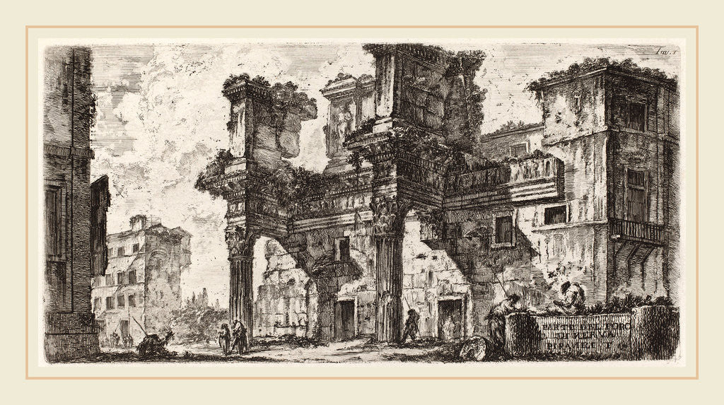 Detail of Parte di Foro di Nerva, 1748 by Giovanni Battista Piranesi