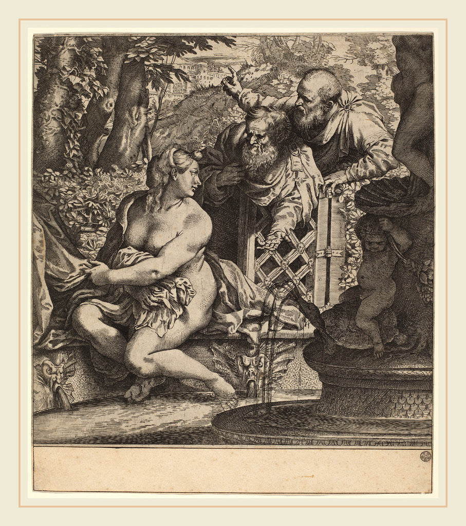 Detail of Susanna and the Elders by Annibale Carracci
