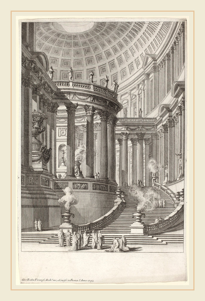 Detail of Tempio antico by Giovanni Battista Piranesi
