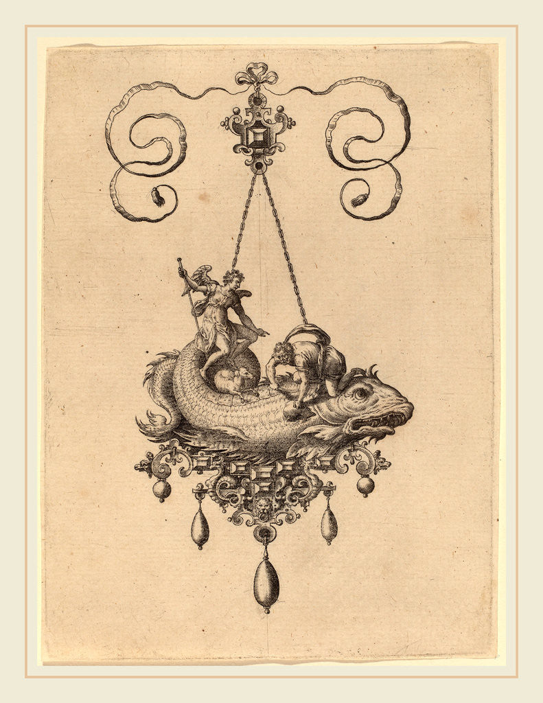 Detail of Jewelry Design, 1582 by Hans Collaert