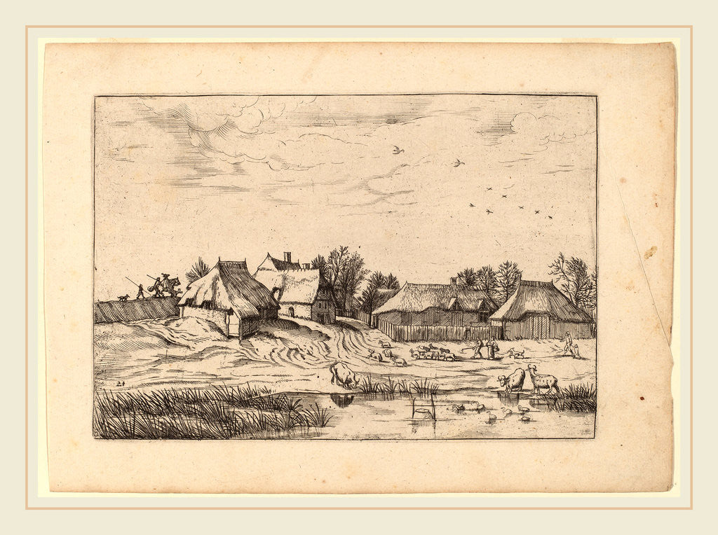 Detail of Farms by Johannes van Doetechum the Elder and Lucas van Doetechum