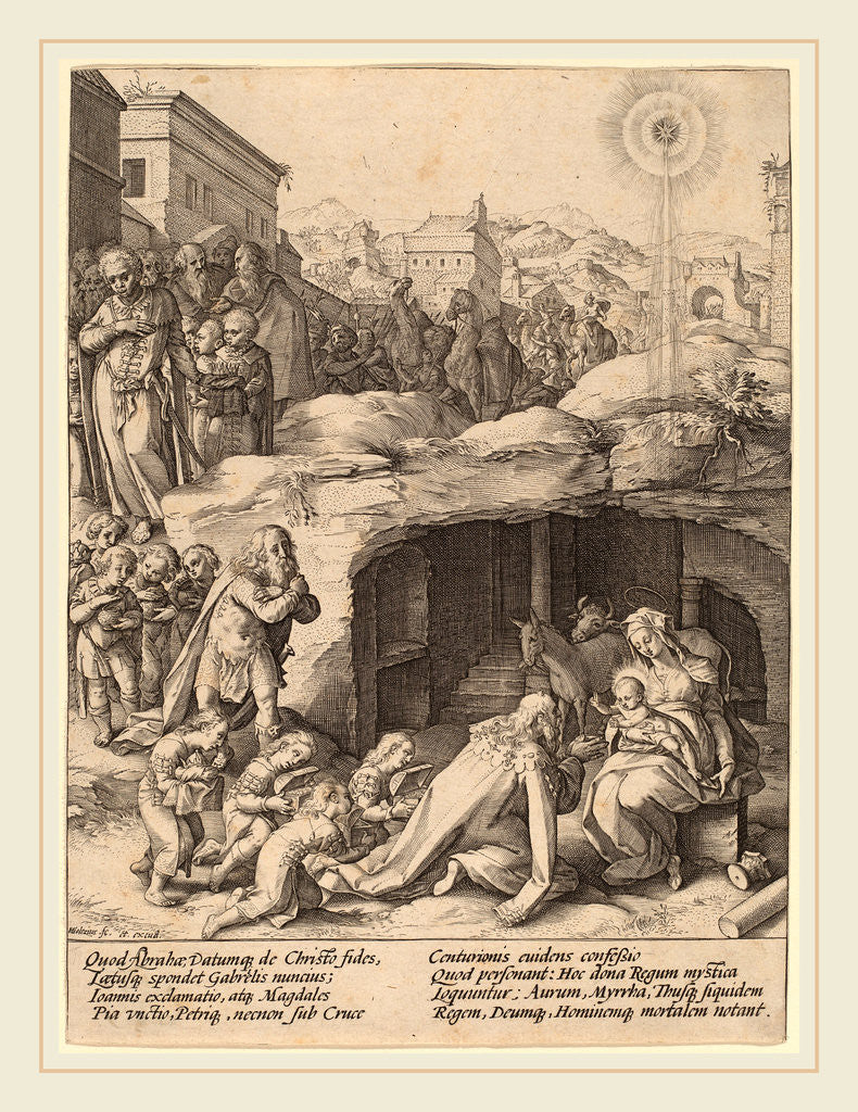Detail of The Adoration of the Magi, c. 1586 by Hendrik Goltzius