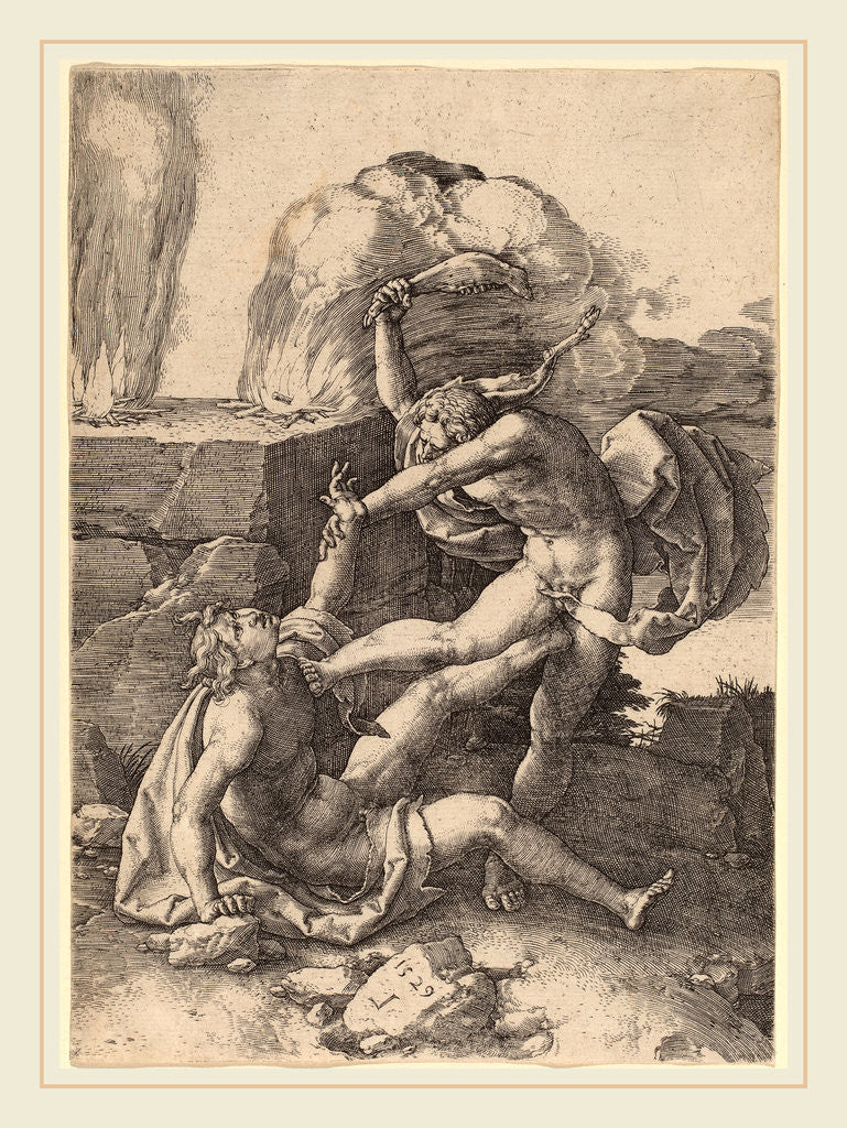 Detail of Cain Killing Abel, 1529 by Lucas van Leyden