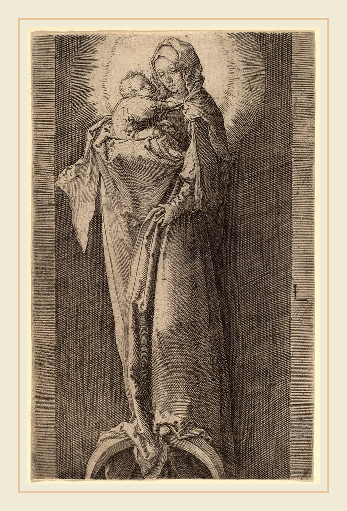 Detail of The Virgin in the Niche, c. 1518 by Lucas van Leyden