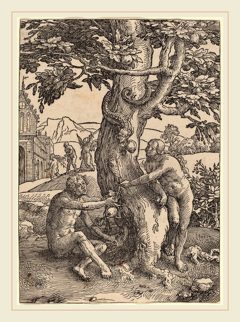 Detail of Adam and Eve by Lucas van Leyden