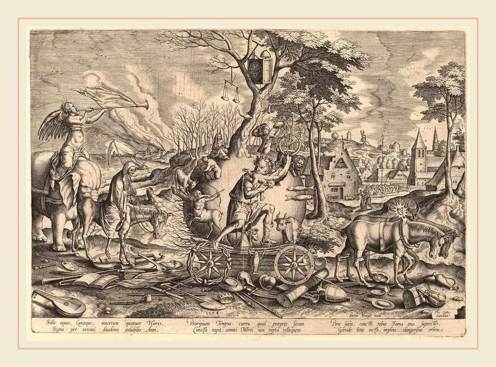 Detail of The Triumph of Time by Philip Galle