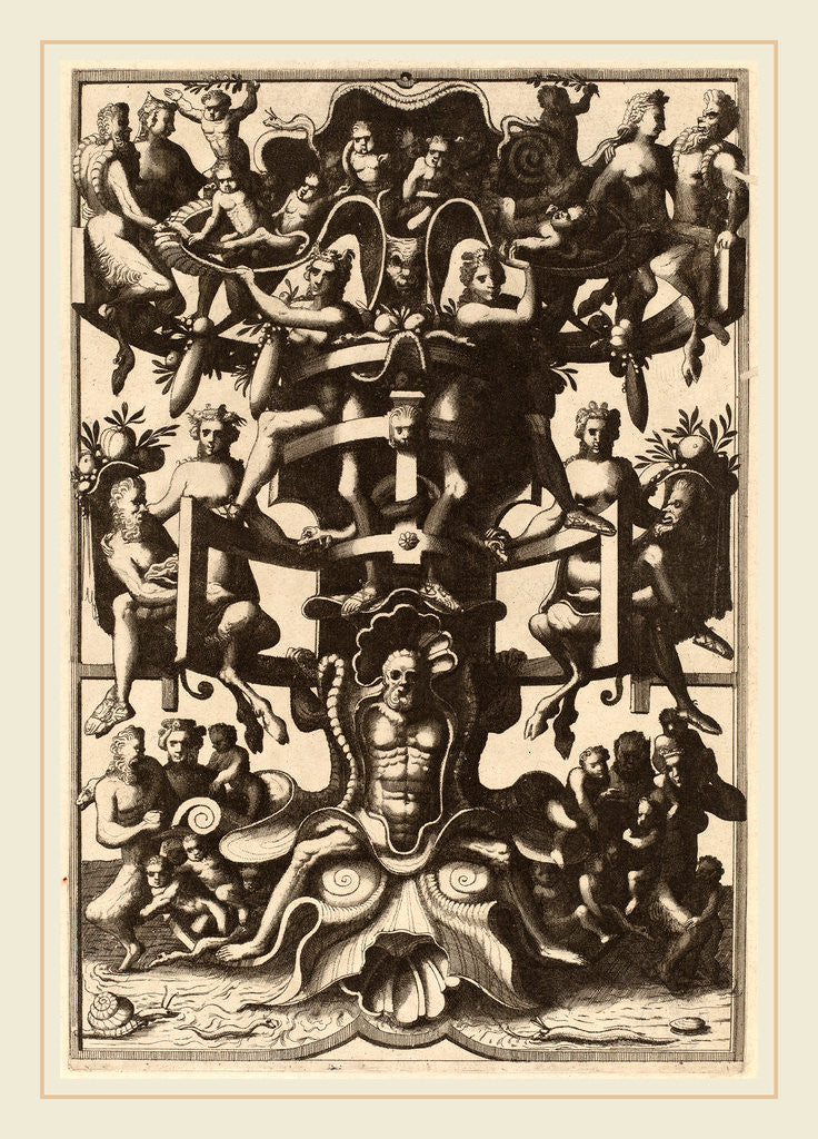 Detail of Grotesque by Cornelis Floris II