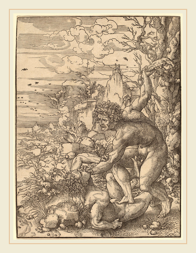 Detail of Cain Killing Abel by Jan Gossaert
