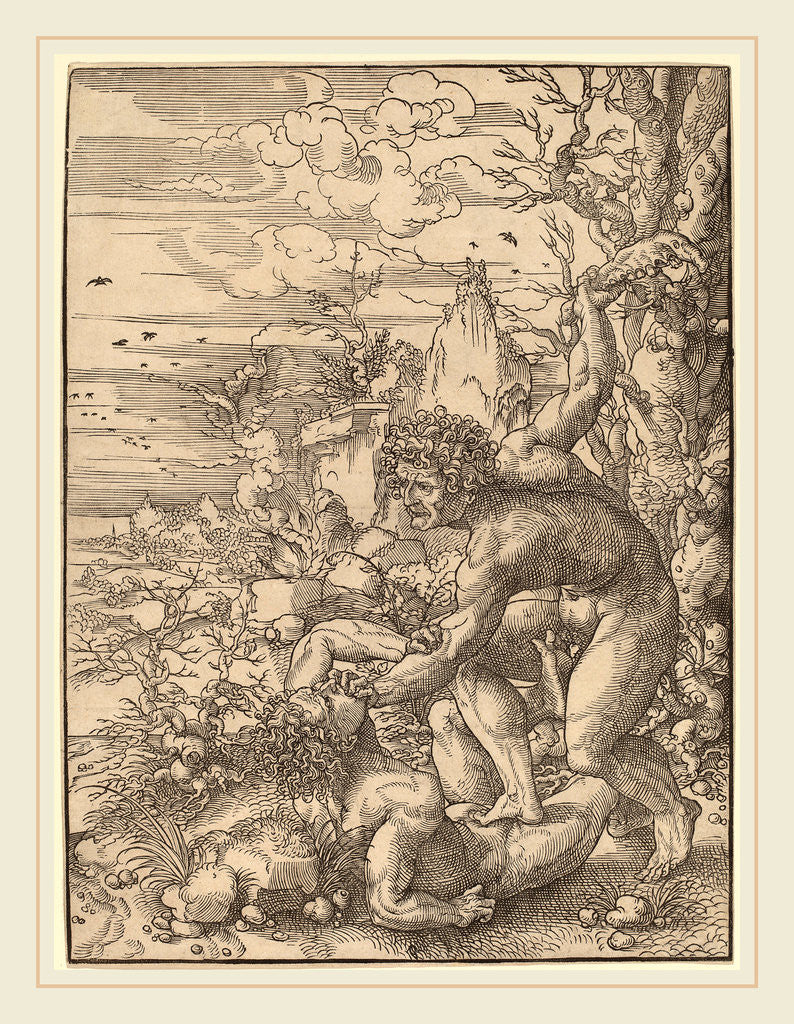 Detail of Cain Killing Abel by Jan Gossaert