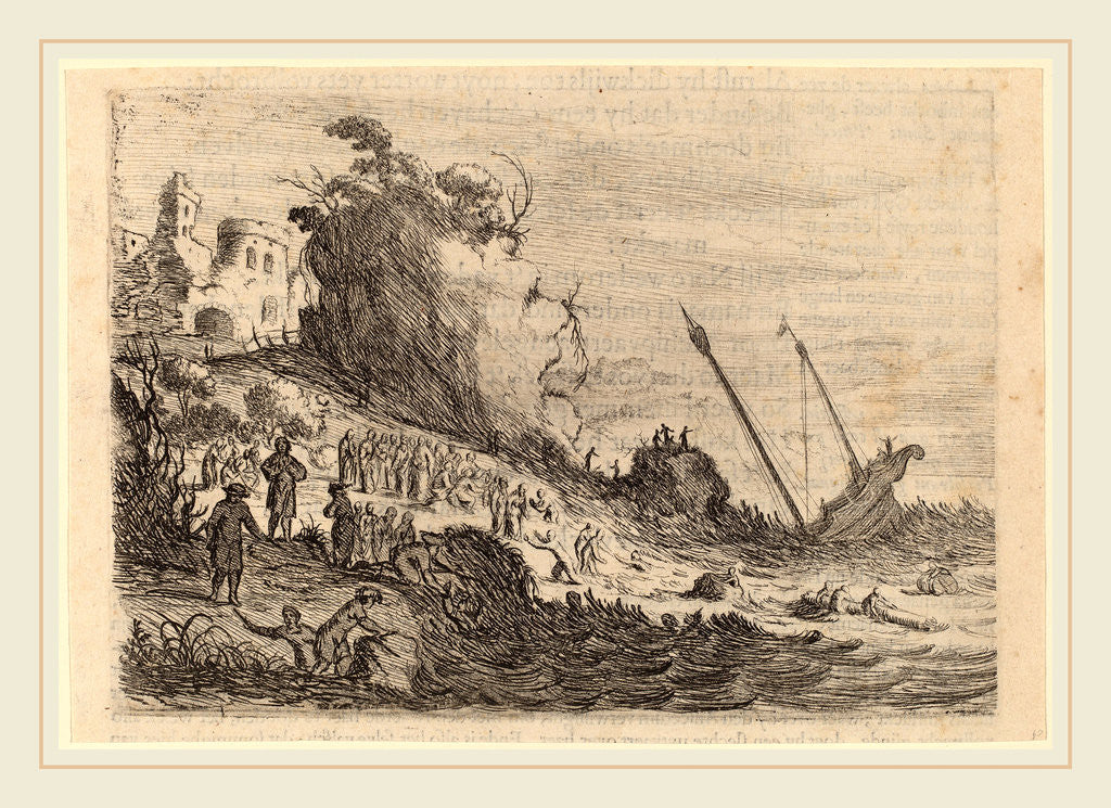 Detail of Saint Paul Shipwrecked on the Island of Malta, 1634 by Willem Basse