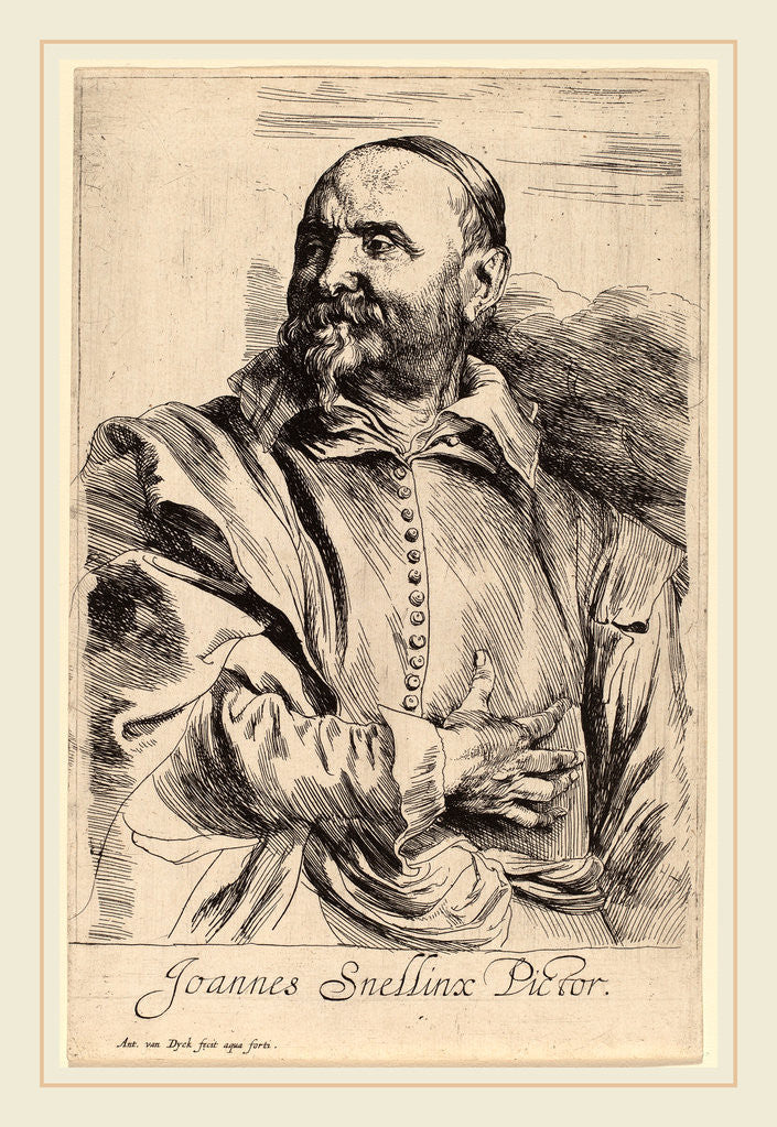 Detail of Jan Snellinx by Sir Anthony van Dyck