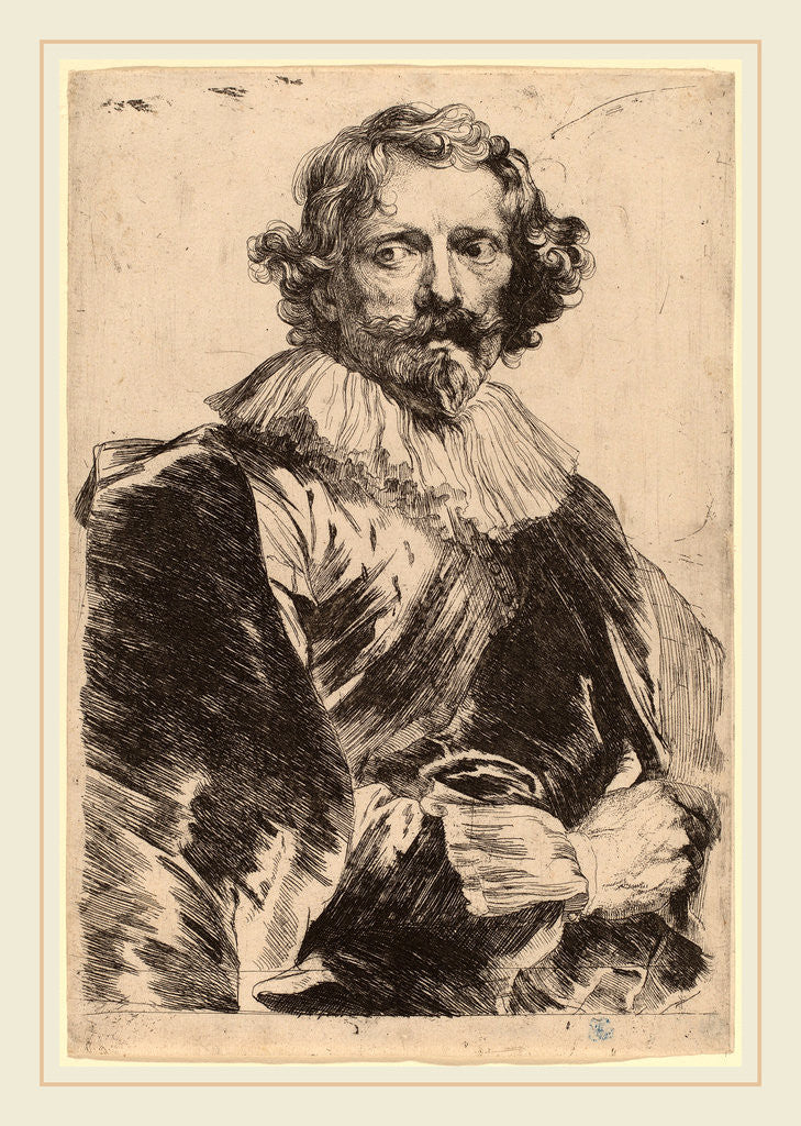 Detail of Lucas Vorsterman by Sir Anthony van Dyck