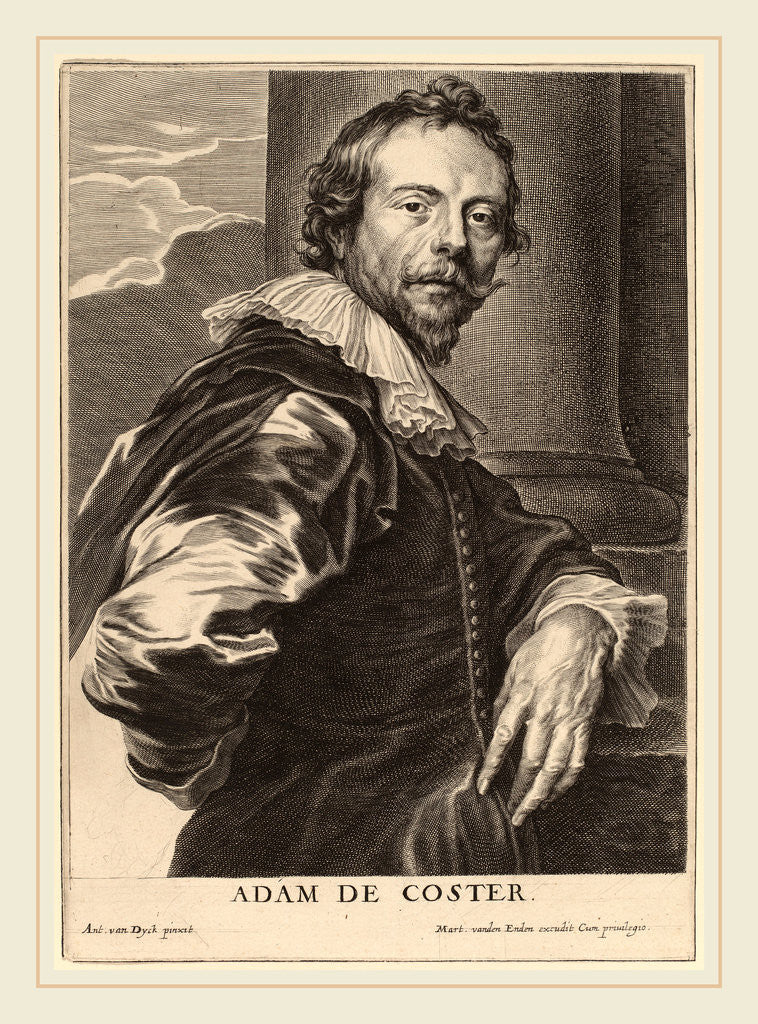 Detail of Adam de Coster by Pieter de Jode II
