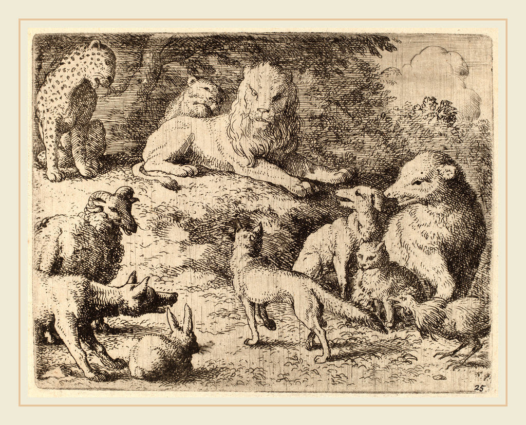 Detail of The Animals Present Their Charges Against Reynard by Allart van Everdingen