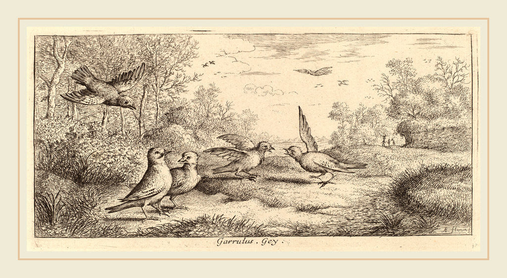 Detail of Garrulus, The Jay by Albert Flamen
