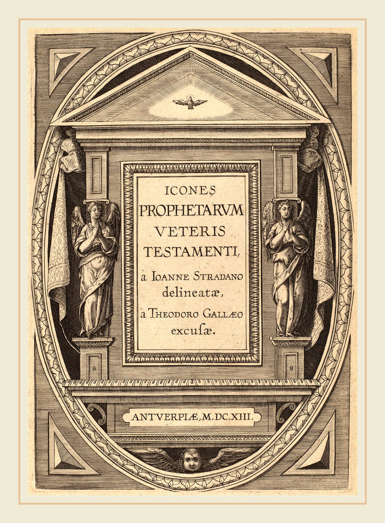 Detail of Title Page by Theodor Galle
