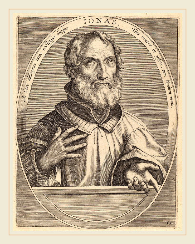 Detail of Ionas by Theodor Galle