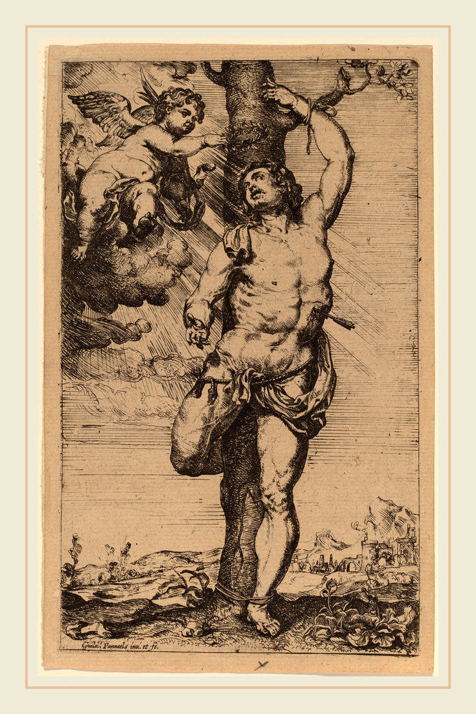 Detail of Saint Sebastian by Willem Panneels