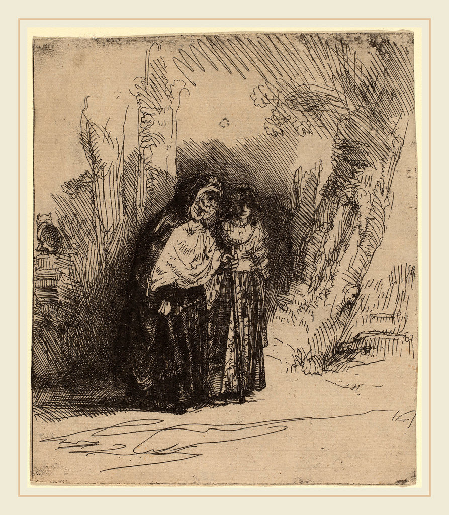Detail of The Spanish Gypsy Preciosa, c. 1642 by Rembrandt van Rijn