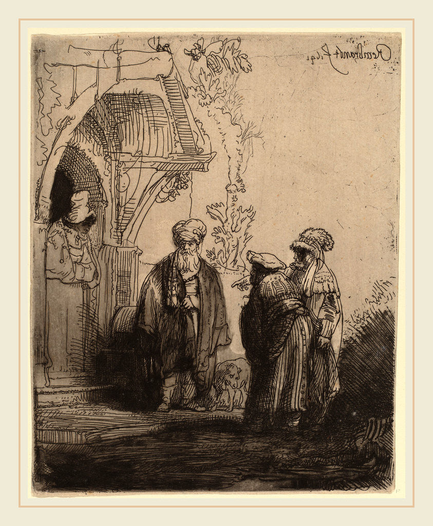 Detail of Three Oriental Figures, 1641 by Rembrandt van Rijn