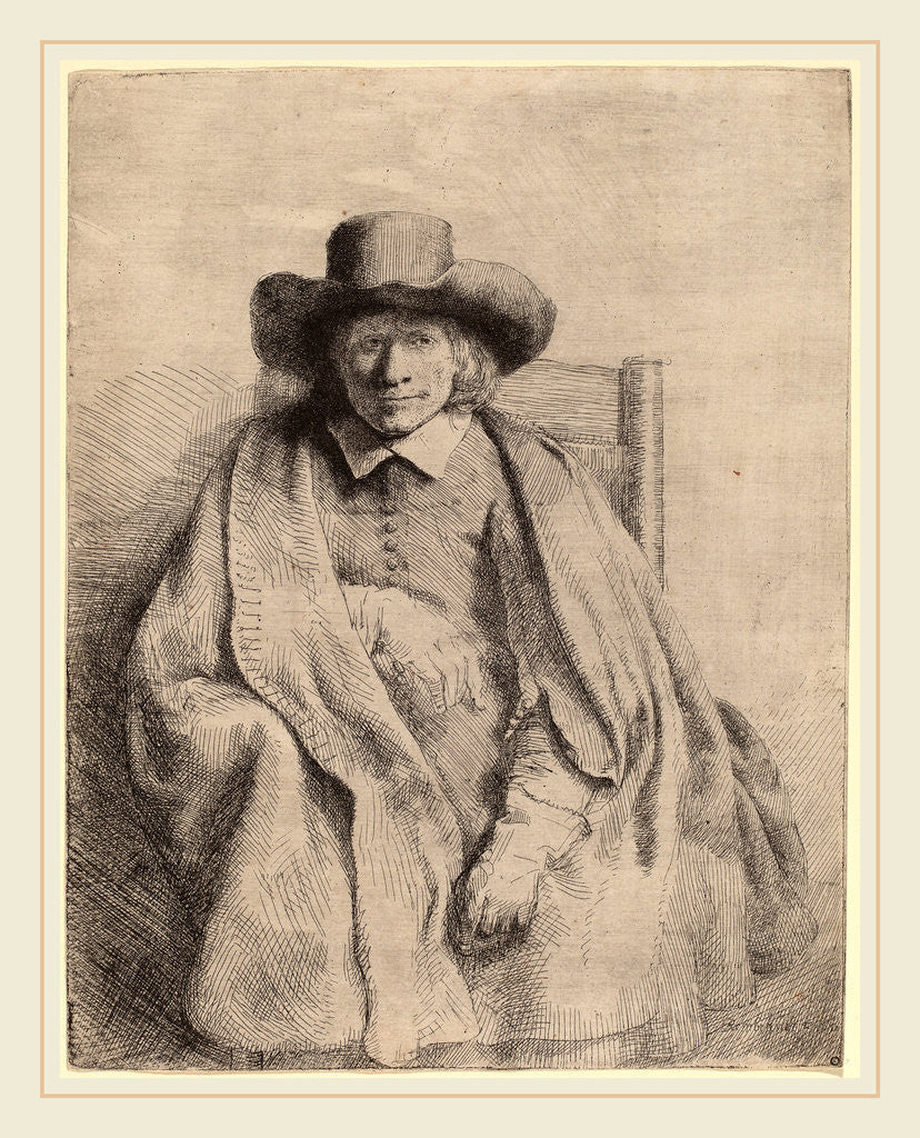 Detail of Clement de Jonghe, 1651 by Rembrandt van Rijn