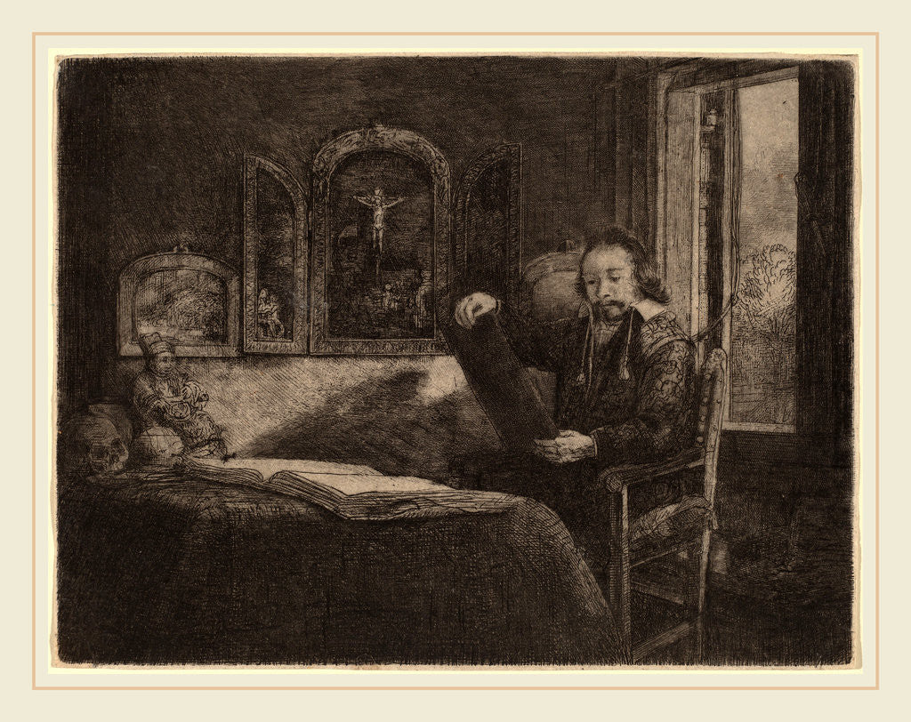 Detail of Abraham Francen, c. 1657 by Rembrandt van Rijn