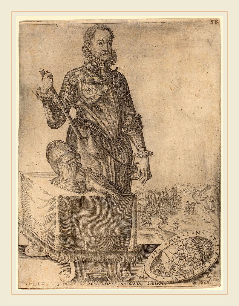 Detail of William of Nassau, Prince of Orange by Christoffel van Sichem I