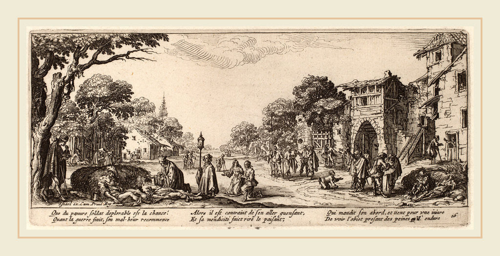 Detail of Dying Soldiers by the Roadside by Gerrit van Schagen