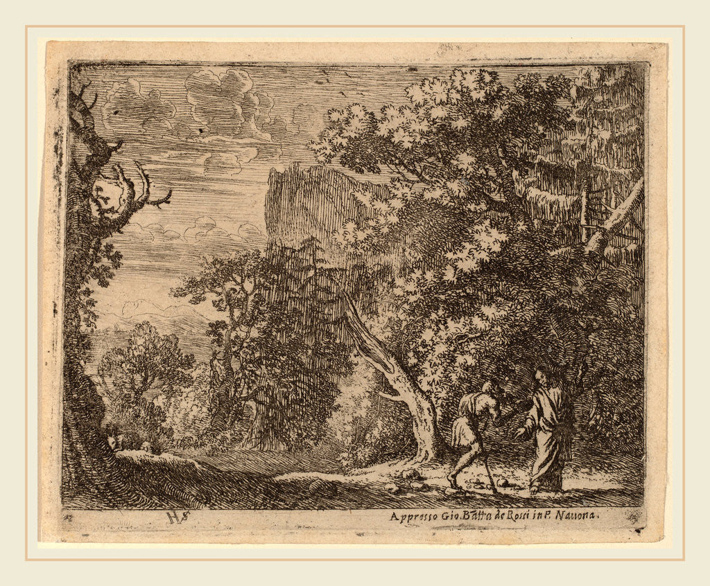 Detail of Temptation of Christ by Herman van Swanevelt