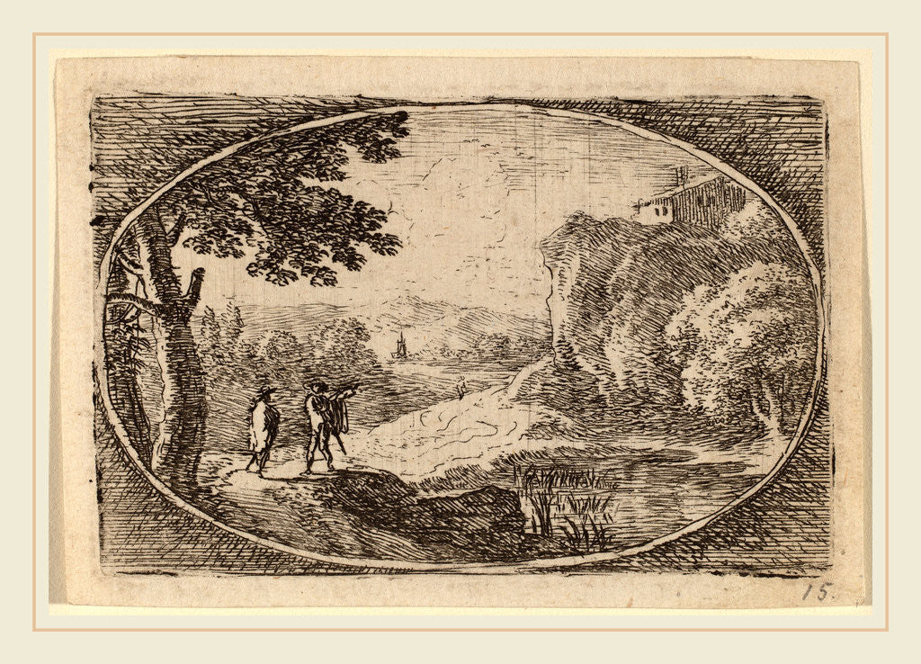 Detail of The House on the Rock by Herman van Swanevelt