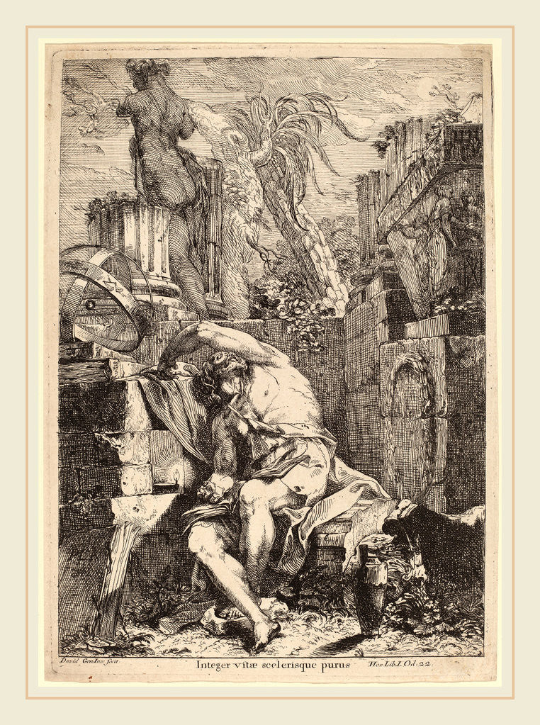 Detail of Democritus, 1775 by Giovanni David