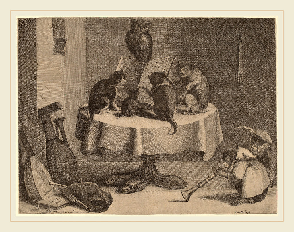 Detail of The Cat's Concert by Coryn Boel