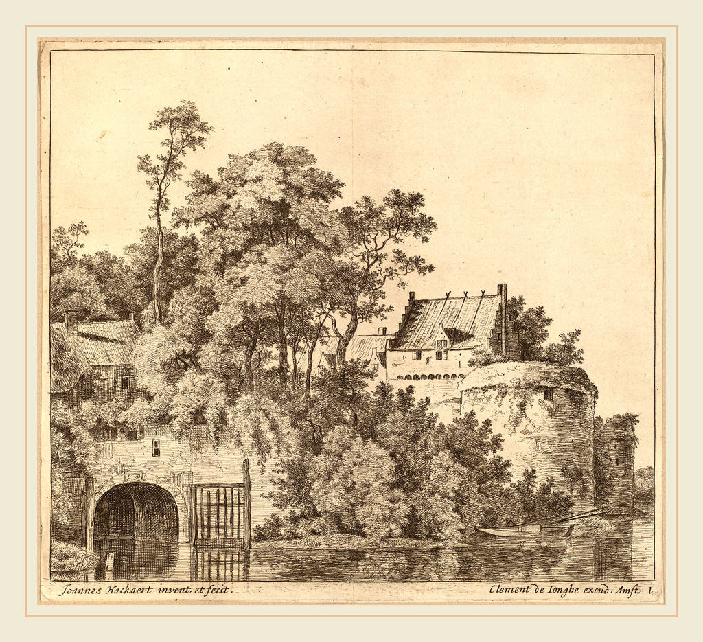 Detail of Small Town by Jan Hackaert