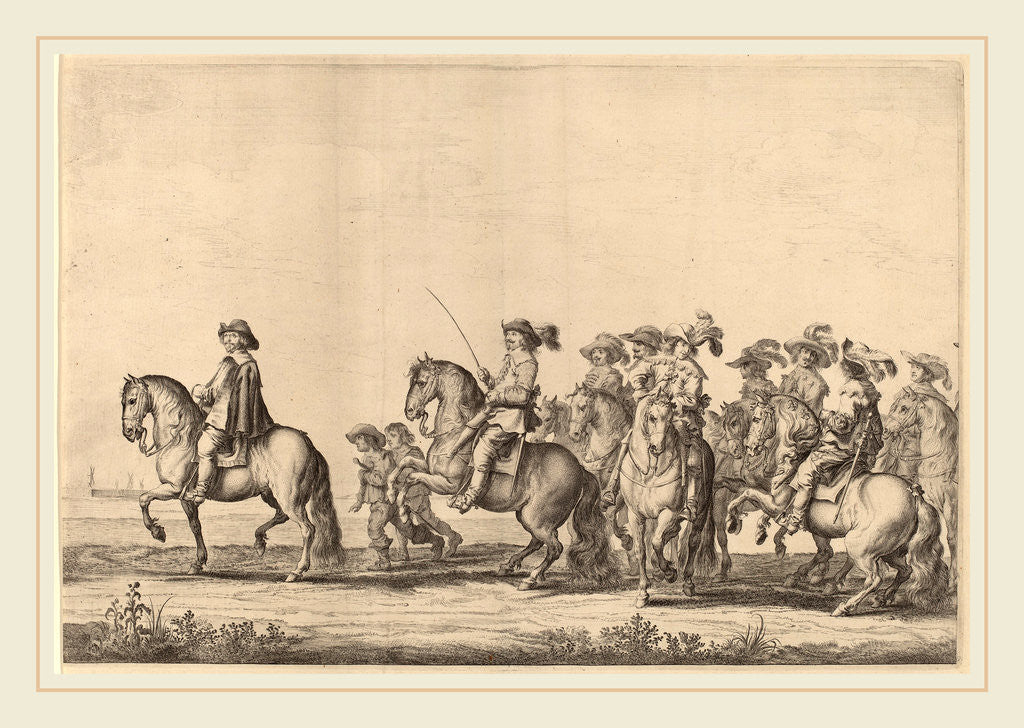 Detail of Entry of Marie de Medici into Amsterdam plate 2 of 6, 1639 by Pieter Nolpe