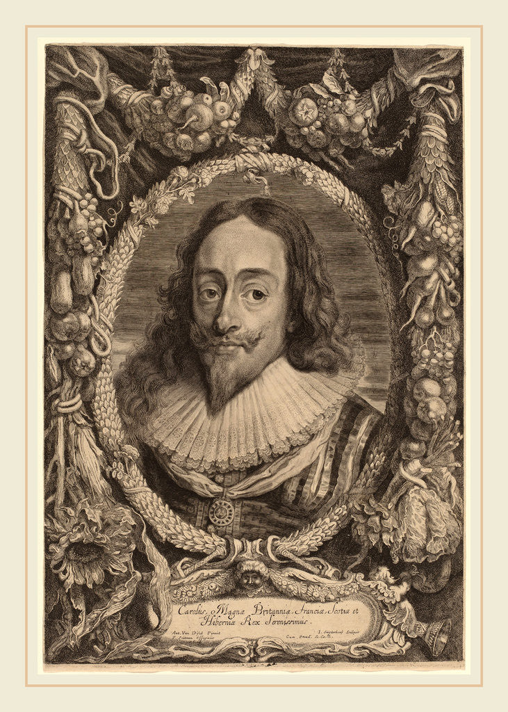 Detail of Charles I, King of England, 1650? by Jonas Suyderhoff