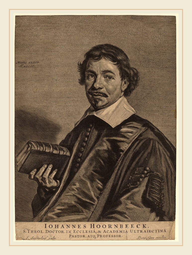 Detail of Johannes Hoornbeeck by Jonas Suyderhoff