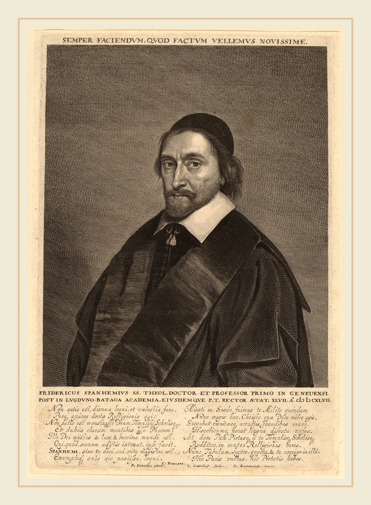 Detail of Frederick Spanheim by Jonas Suyderhoff