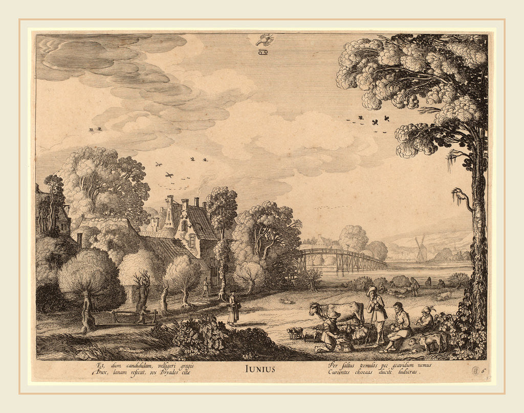 Detail of June by Jan van de Velde II