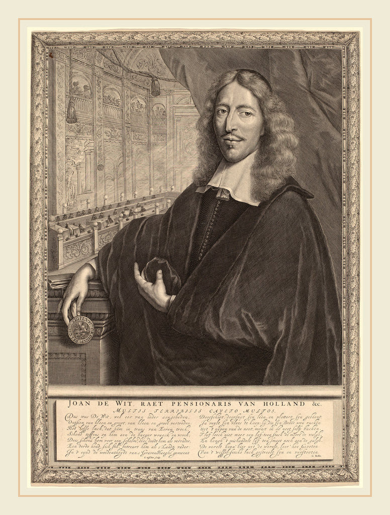 Detail of Jan de Witt by Lambert Visscher