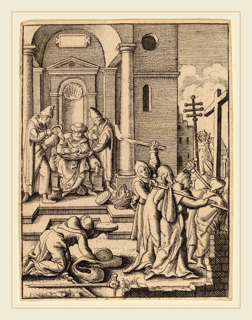 Detail of The Washing of Hands by Wenceslaus Hollar