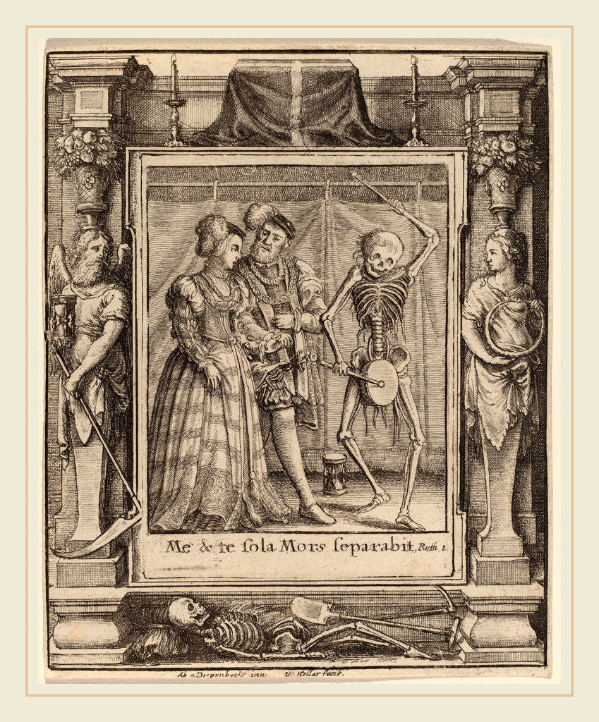 Detail of Bridal Pair, 1651 by Wenceslaus Hollar